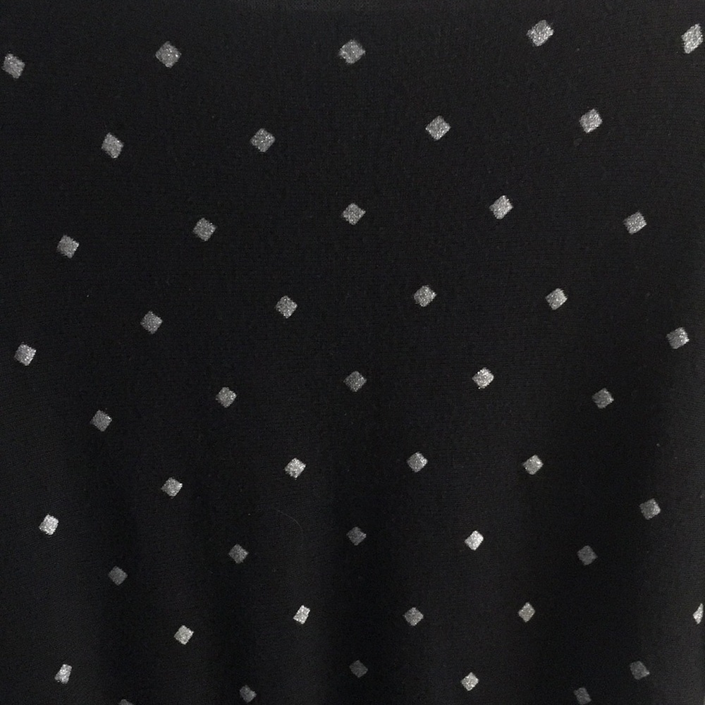 White House Black Market black & silver blouse - Picture 6 of 6